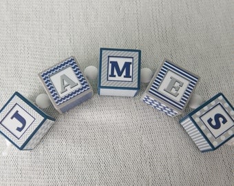 Baby Shower Gift- Custom Name Block - Name Blocks - Nursery Name Blocks - Nursery Decor - Personalized Blocks