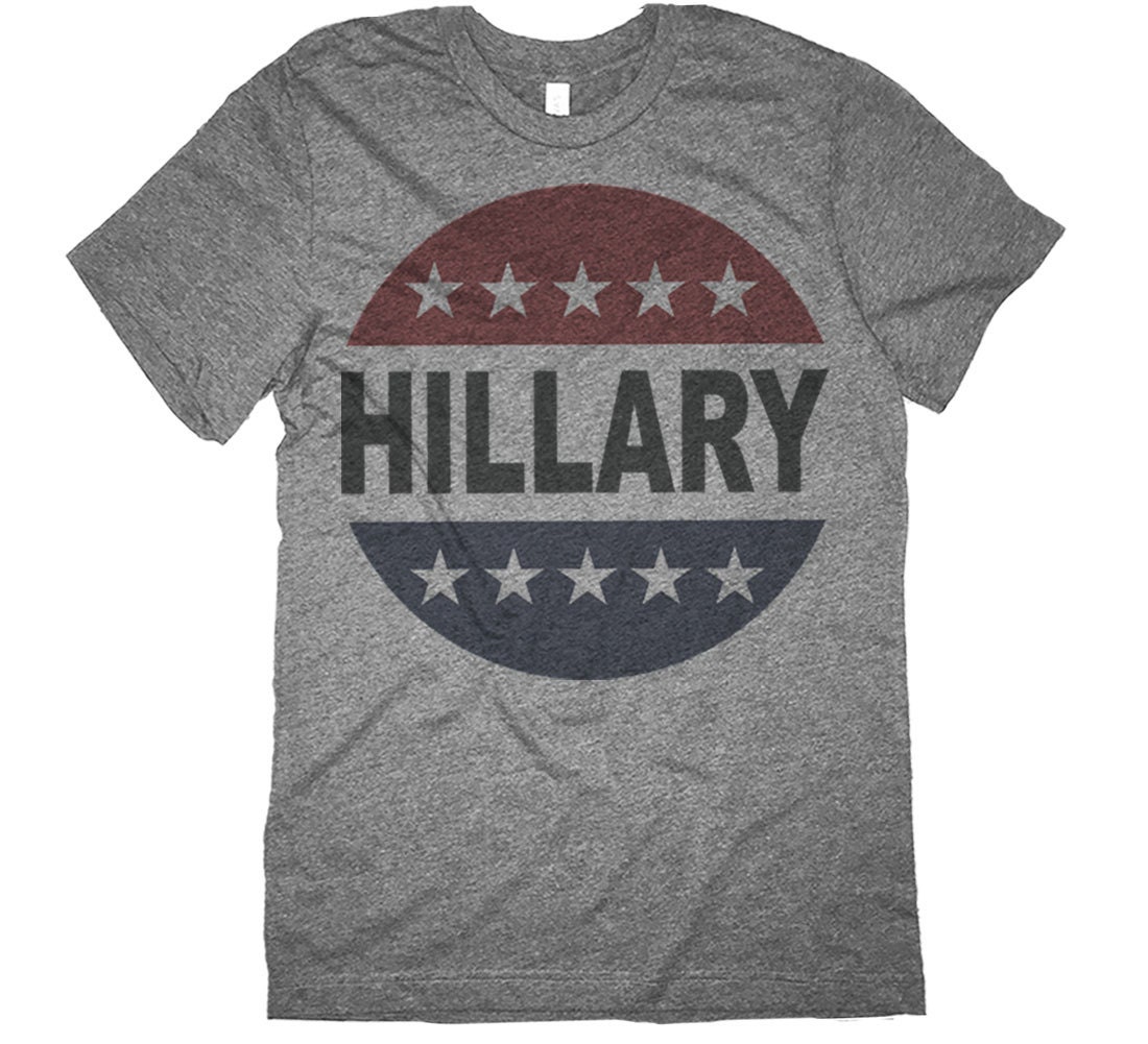 Hillary Clinton Shirt Retro Vote Hillary Button 2016