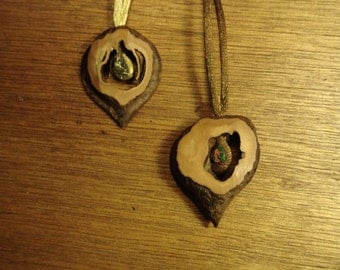 One- off Duo Japanese heartnut necklace (2 pieces)