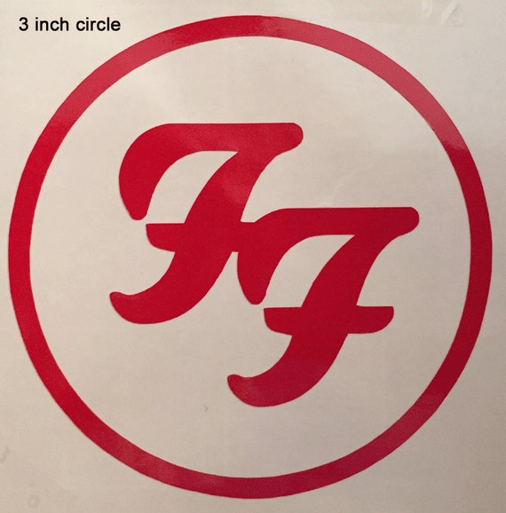 Items similar to Foo Fighters logo symbol vinyl decal/sticker cutout