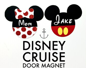 Disney Cruise Door Magnet Mickey Minnie Mouse Decoration Decor Stateroom
