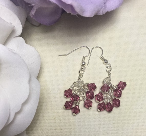 Grapes Earrings by EnchantingKreativity on Etsy