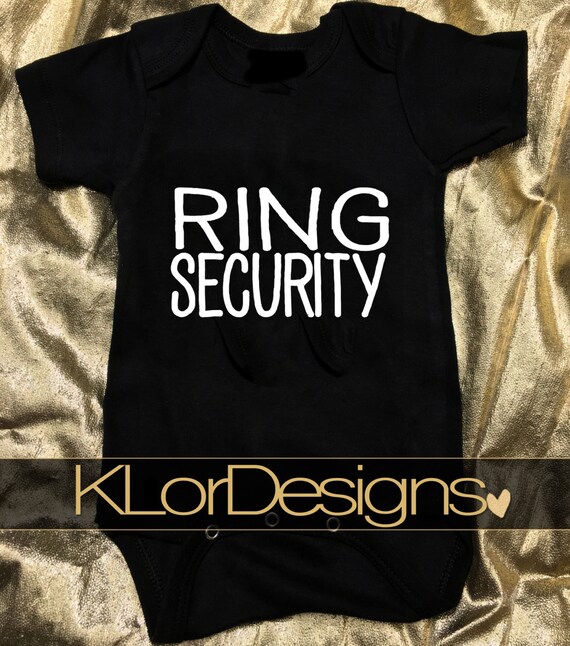 Items similar to Ring Security Outfit, Ring Bearer Shirt, Baby Boy