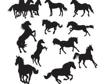 Horse svg- horse silhouette svg Cutting Template SVG EPS Silhouette DIY Cricut Vector Instant Download