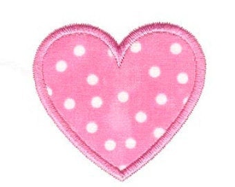 Heart Applique Design, Heart Machine Embroidery Applique, 4x4 5x7 6x10 8x8
