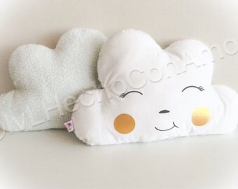 Cloud pillow, nursery decor, White baby cloud pillow, Kids Room Decor, Baby Bedding, girl bedding, decorative pillow, Baby Shower gift,