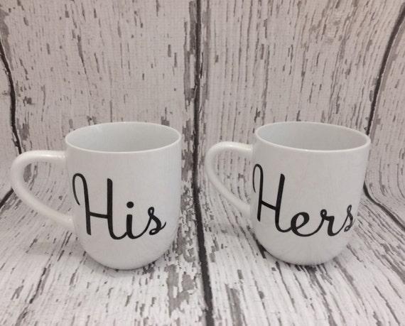 His & Hers Mugs // His and Her Mugs // Wedding Mugs // Wedding