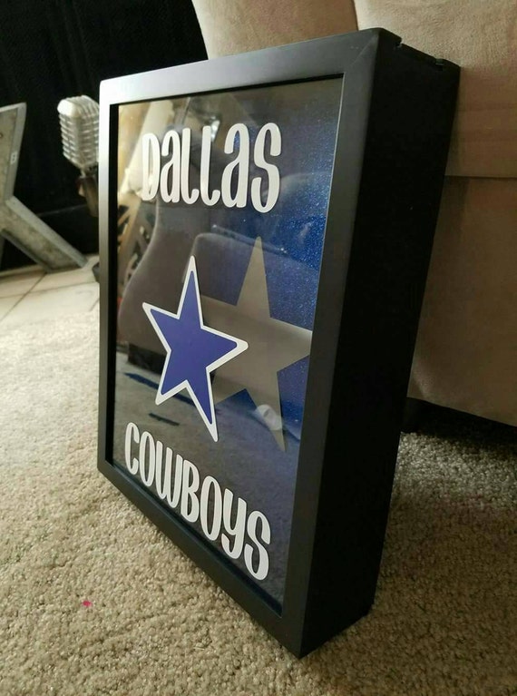 Items similar to DALLAS Cowboys shadow box piggy bank. For the true