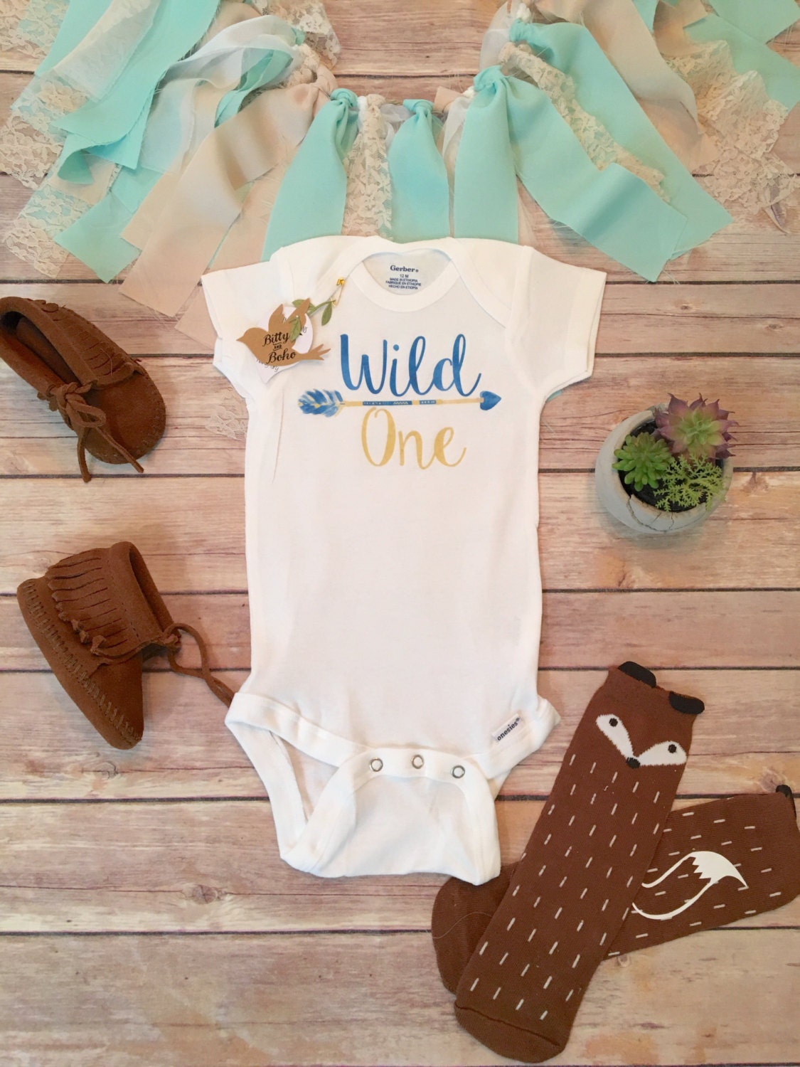 Wild One Onesie® Baby Boy Clothes Baby Shower Gift Boho