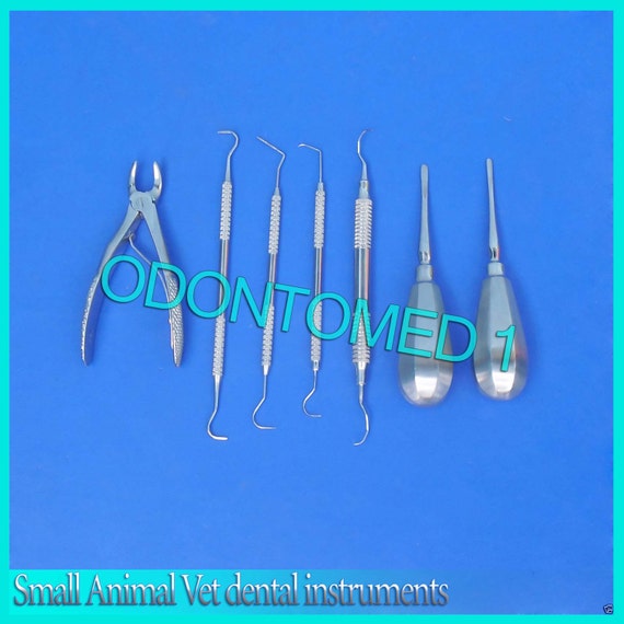 Small Animal Vet dental instruments 8 pieces by Odontomed2011
