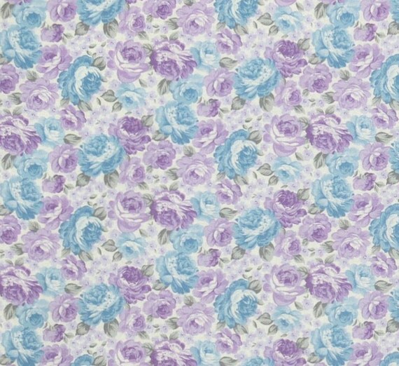 shabby chic fabric lavender roses fabric purple and blue shabby chic fabric lavender roses fabric purple and blue