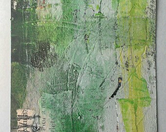 ACEO ATC - Original abstract mixed media art collecting trading card Free P&P