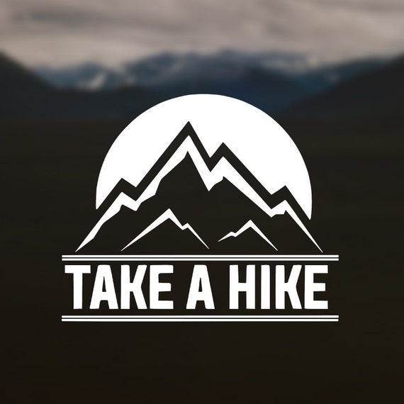 hiking vinyl decal car window sticker hiking by MOApartystickers