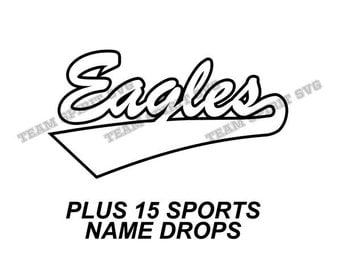 Eagles Swoosh Download Files - SVG, DXF, EPS, Silhouette Studio, Vinyl Cutting Files, Digital Cut Files - Use with Cricut and Silhouette