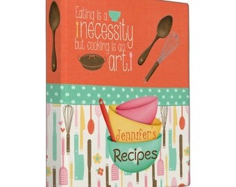 Cooking Is An Art - Personalized Recipe Binder