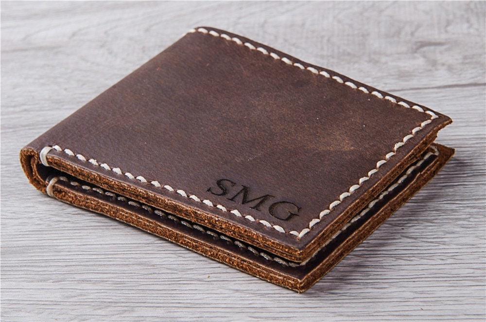 Custom Mens Wallet custom leather wallet handmade by WithSong