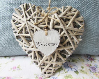 Items similar to Large Wicker Heart ~ Wedding Decor ~ Wall ...