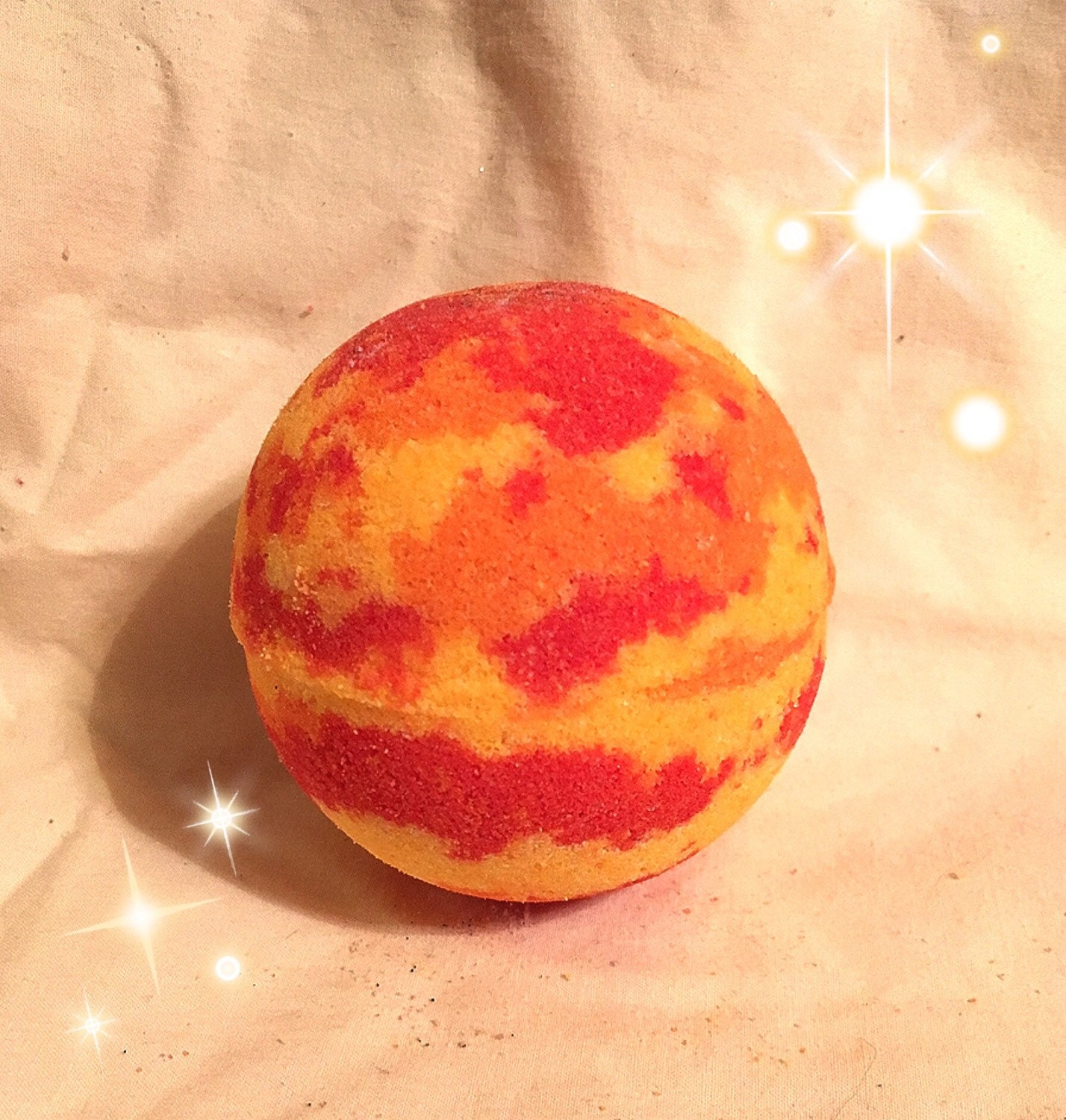 1 Sunrise Bath Bomb. No staining on skin or bathtub 5.5-8 oz