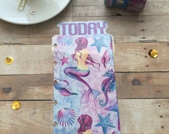 Planner Bookmark/mermaid/watercolors/today