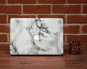 White Marble Macbook Pro Hard Plastic White Marble Case, Macbook Pro Retina and Non Retina Display, Macbook Air Hard Case,
