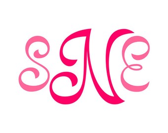 Monogram Font svg , Cricut Fonts, Silhouette Cameo font - alphabet svg