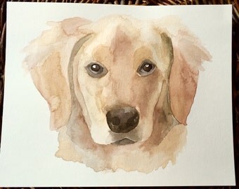 Custom Watercolor Pet Portrait