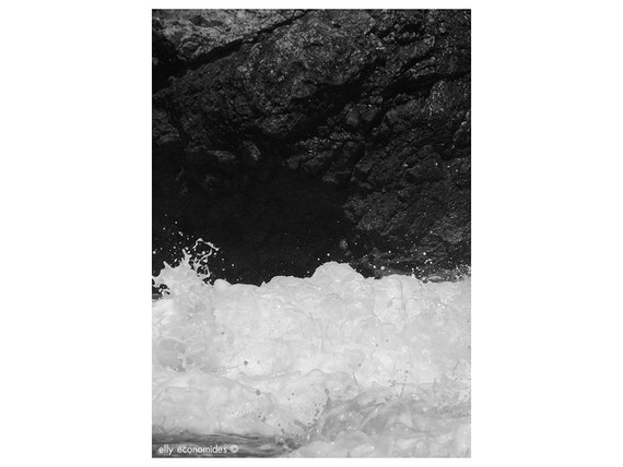 sea, ocean, aqua, waves, water, fine art, black and white photography, wild, Ocean Water Print, wall art, Ocean Waves, panoramic, 040