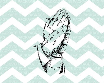 SVG Clipart, Prayer Svg, Prayer Hands Clipart SVG, Religious Art, Bible Clipart, Svg Cutting File, Svg Design, Cutting Machine
