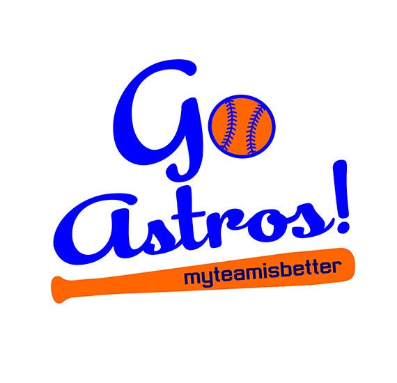 Go astros SVG Baseball png clipart Sports png files DXF by gosvg