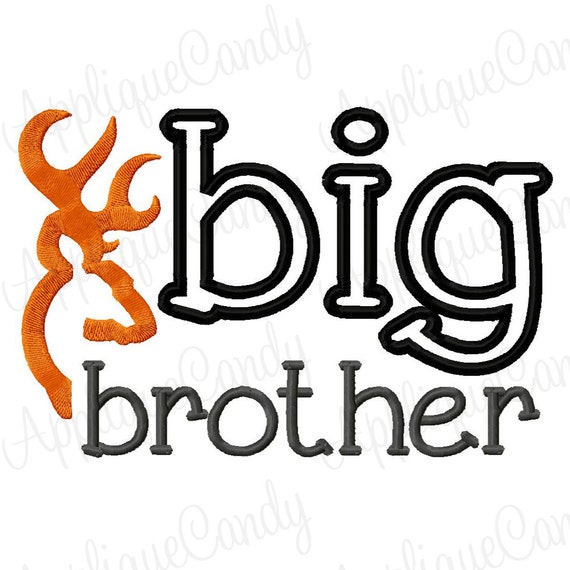 Big Brother Deer Applique Embroidery Design by ...