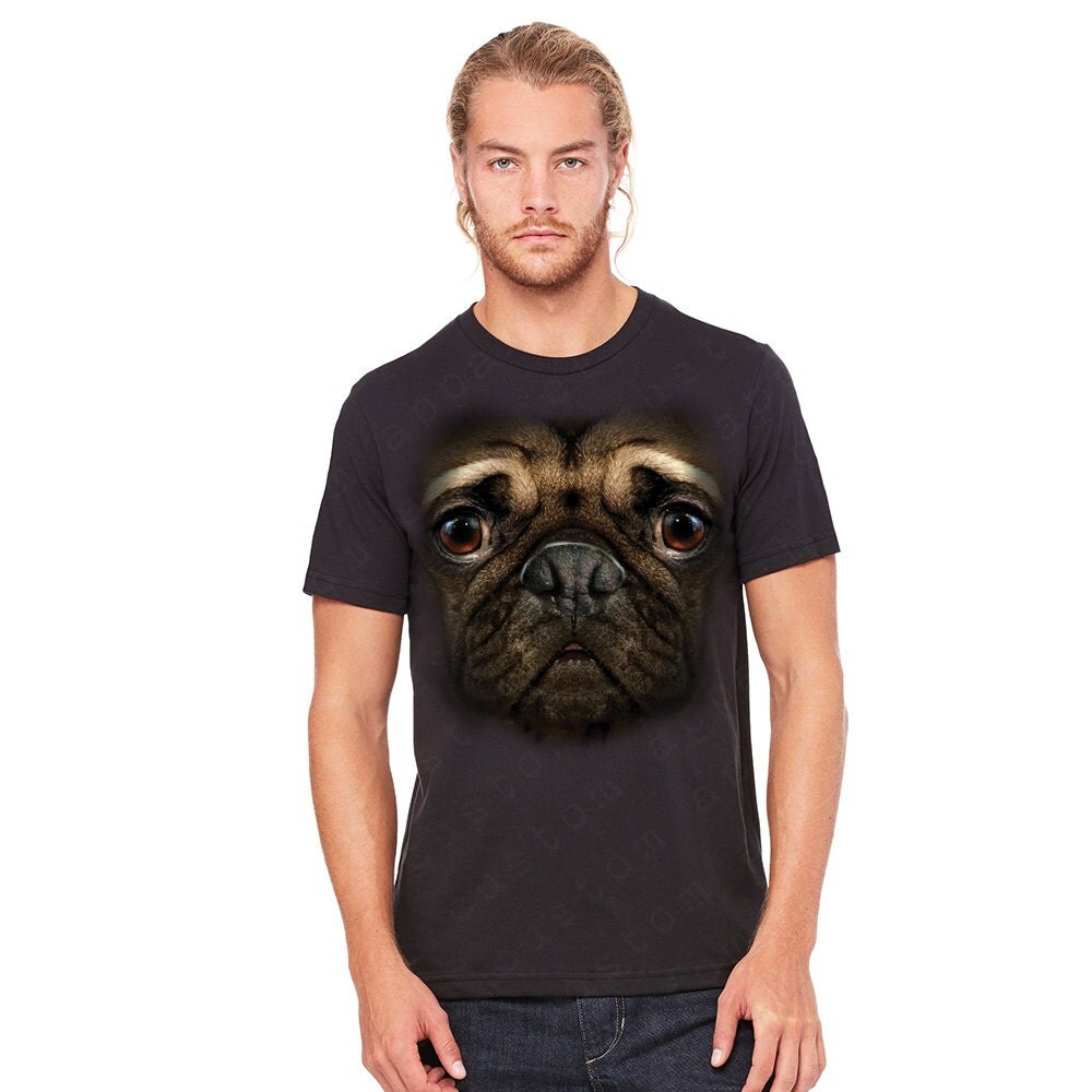 Pug Face Unisex Adult T-shirt Cutest Dog Ever Specially