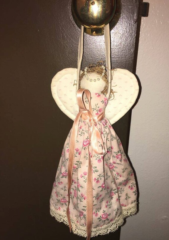 Cute 16 long hanging Angel doorknob hanger made by CMJewelryGifts