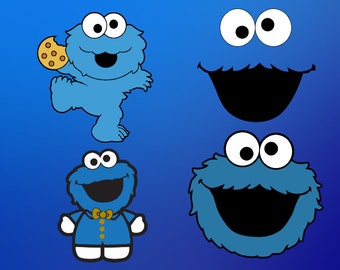 cookie monster svg – Etsy