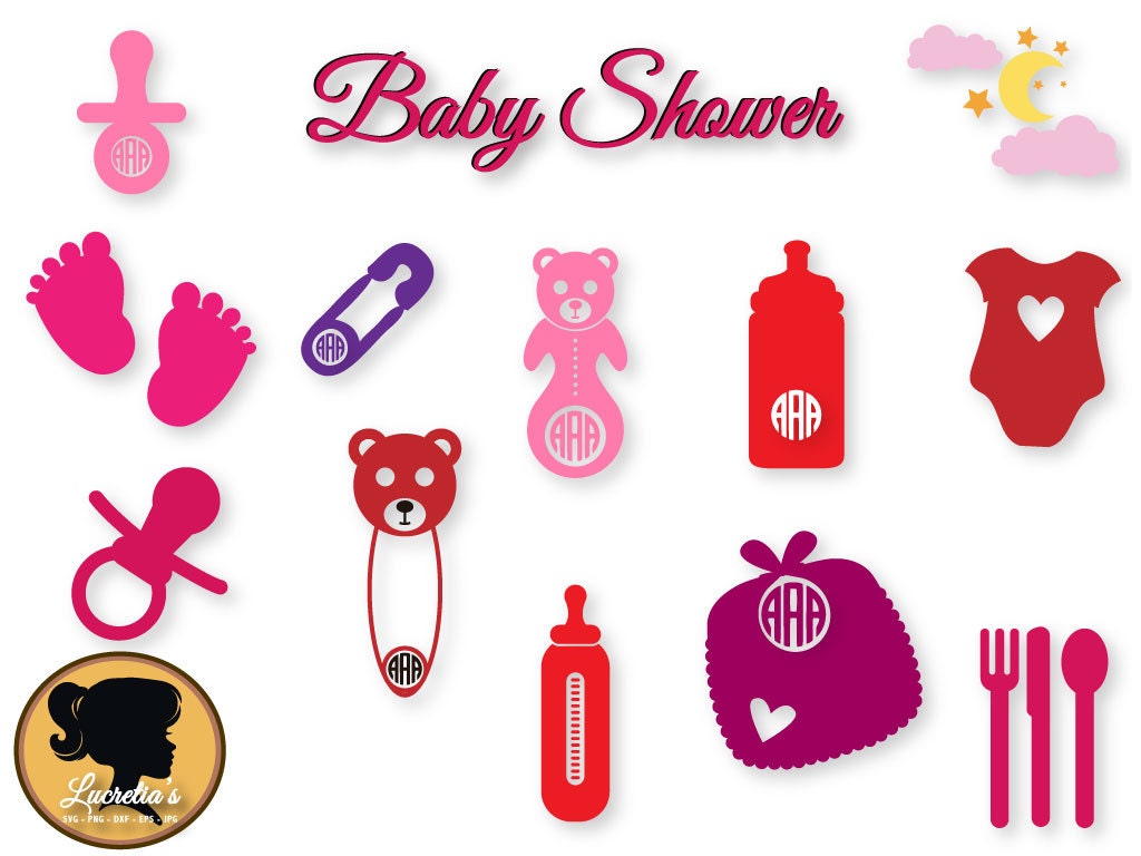 Download Baby Shower Silhouette, Baby Shower Svg, Digital Download ...