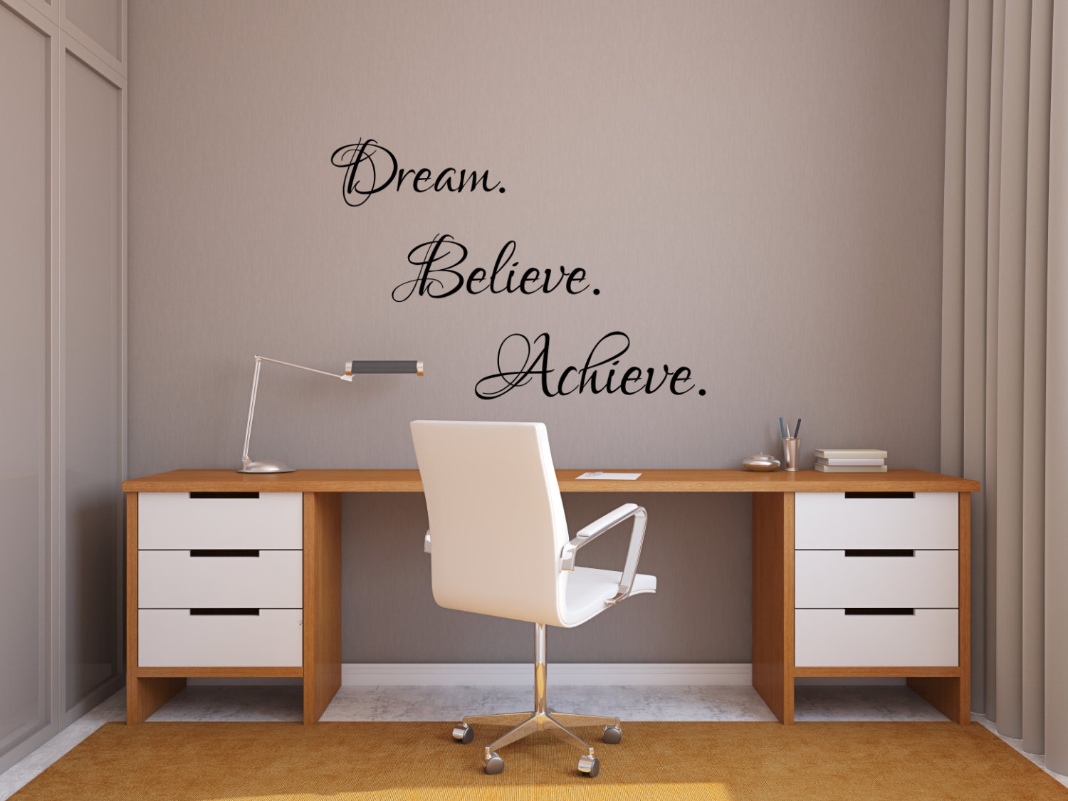 Dream Believe Achieve Decal, Dream decal, believe achieve, Dream ...