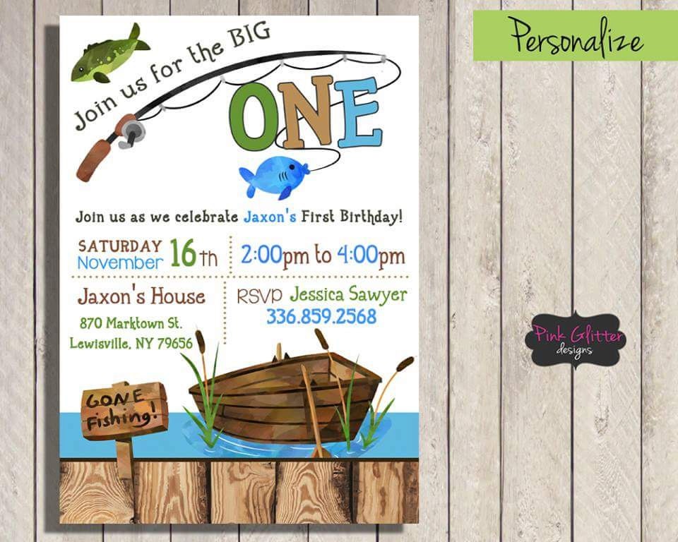 Gone Fishing Party Invitations 10