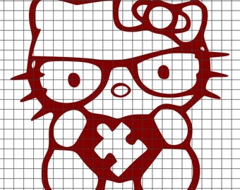 Download hello kitty svg - Etsy