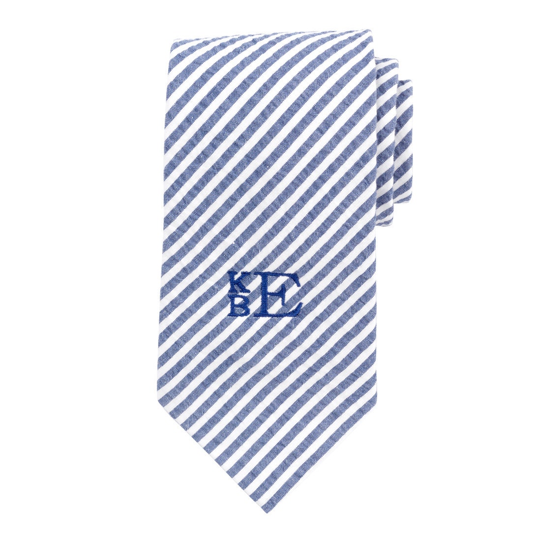 Men's Monogram Tie Men's Monogrammed Navy Ties