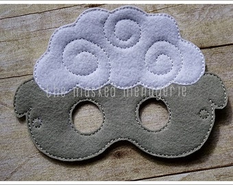 Sheep Mask Lamb Mask Sheep Felt Mask Halloween Mask Easter Basket Pretend Play Creative Play Masks Imaginative Play