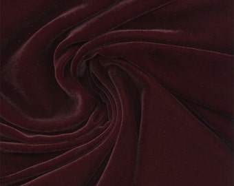 Beautiful Silk Velvet Fabric Eggplant