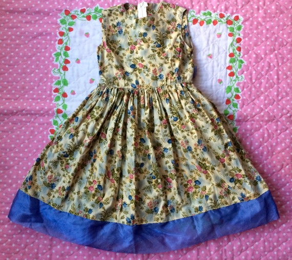 Handmade Floral Dress Girls 6 by lishyloo on Etsy