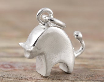 Taurus zodiac pendant in sterling silver - Zodiac necklace, zodiac jewelry, astrology