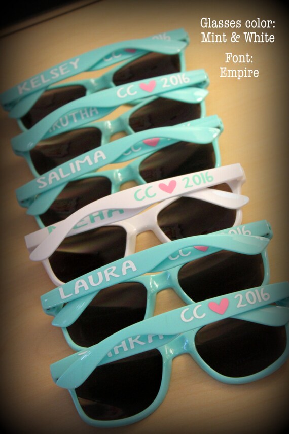 Personalized sunglassesgreat for bachelorette by ADayToRemember