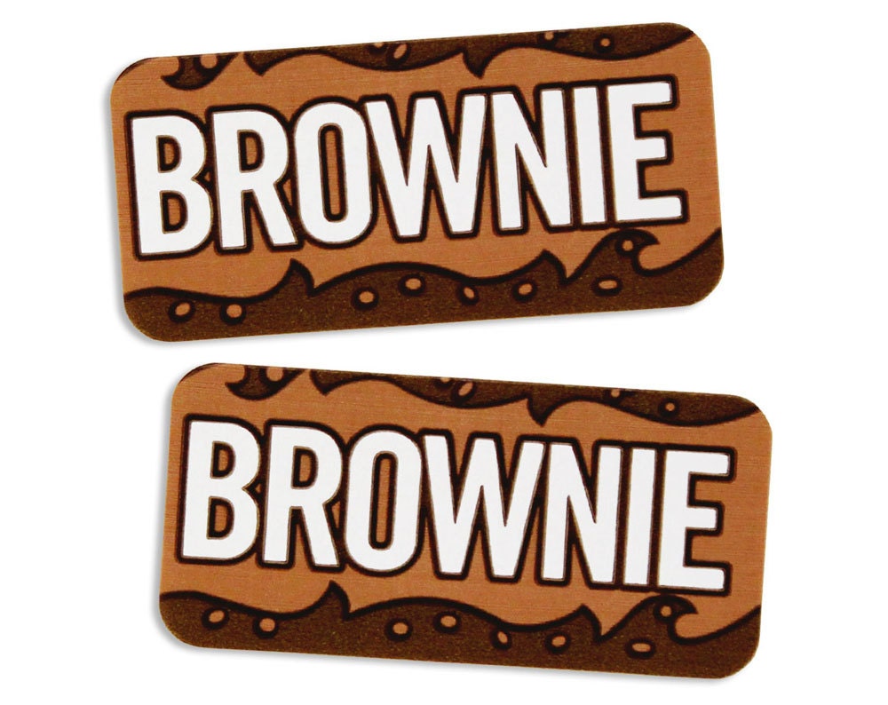 Brownie Bakery Labels stickers for packaging brownies