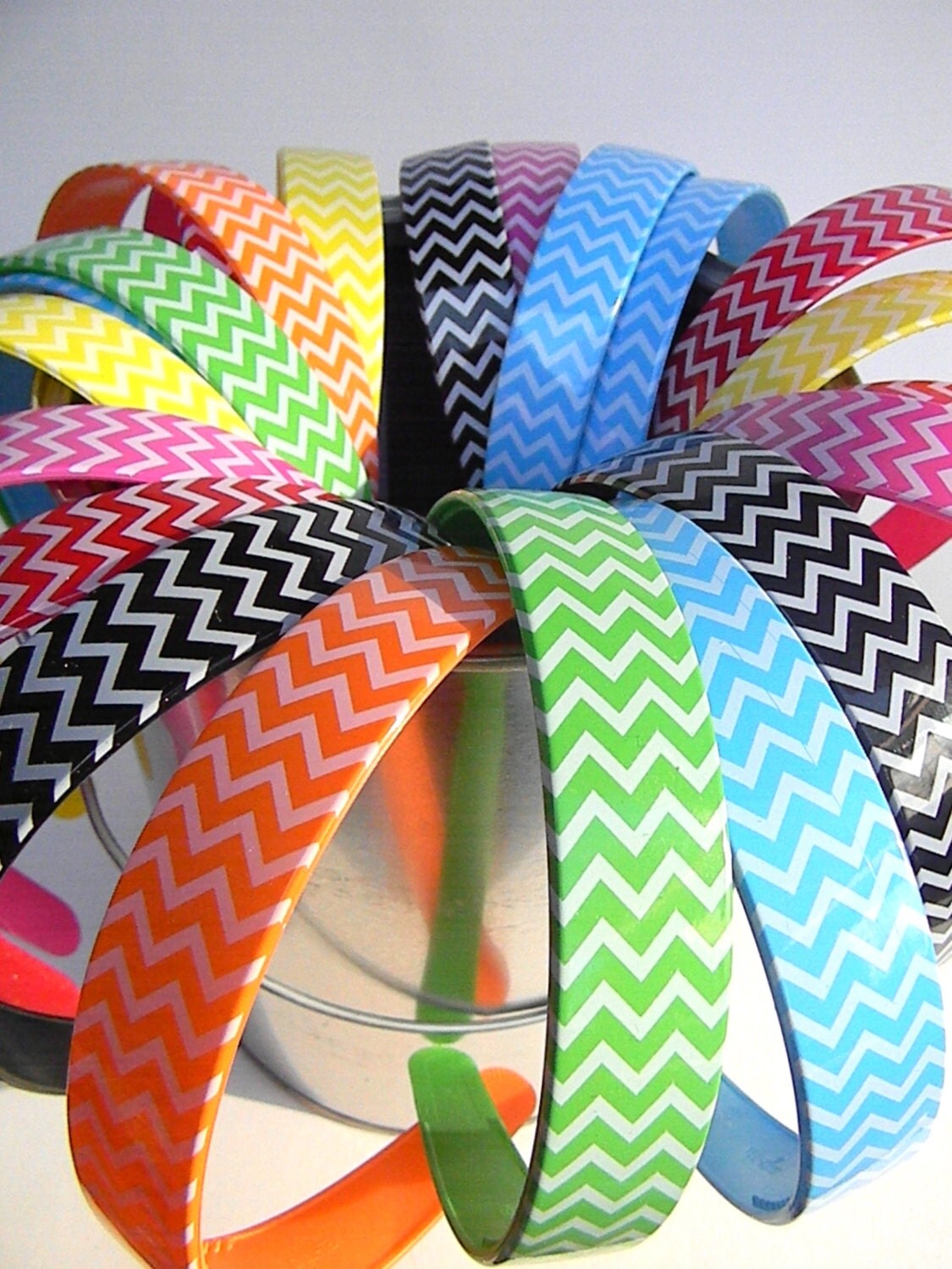 Chevron headband Bright Color Headbands Multi Colored