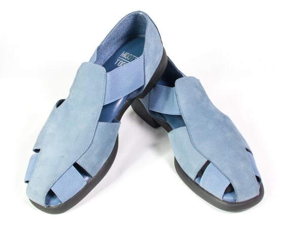 cornflower blue flat shoes