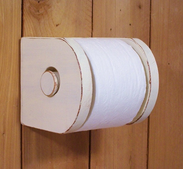 Primitive Toilet Paper Holder Mega Rolls Double Rolls by Sawdusty