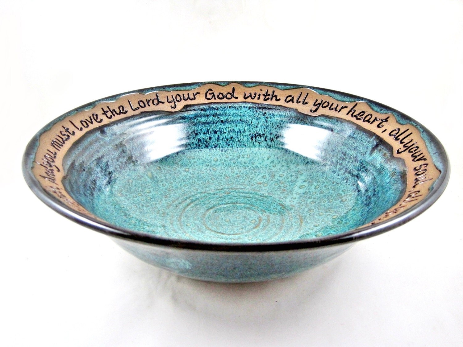 Pottery blessing bowl Pottery religeous gift by Ningswonderworld