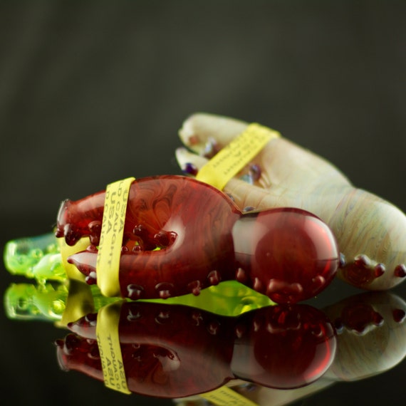 Lobster Glass Pipe / Lobster Claw Pipe / Glass Spoon Pipe