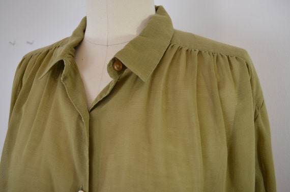 on sale Vintage JOHN MEYER women's blouse size 16 green